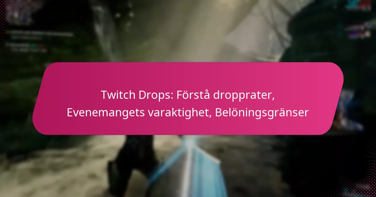 Twitch Drops: Förstå dropprater, Evenemangets varaktighet, Belöningsgränser